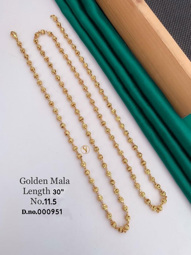 Accessories Daily Wear Golden Fancy Mala 2
